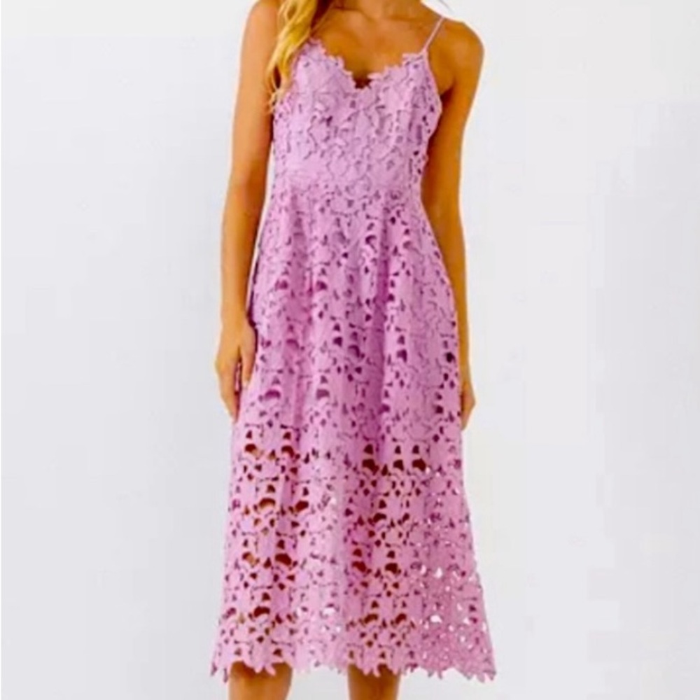 ASTR lilac midi length dress in Size XL